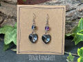 Sparkling heart earrings