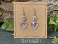 Sparkling heart earrings