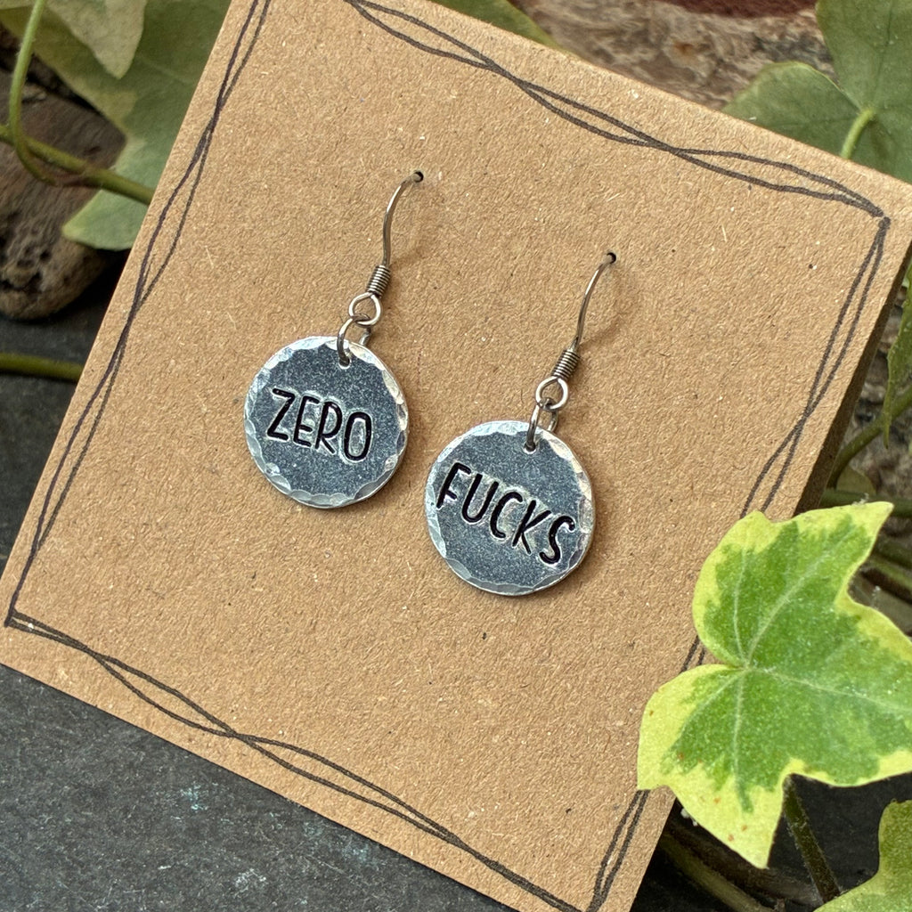 Zero F**ks earrings