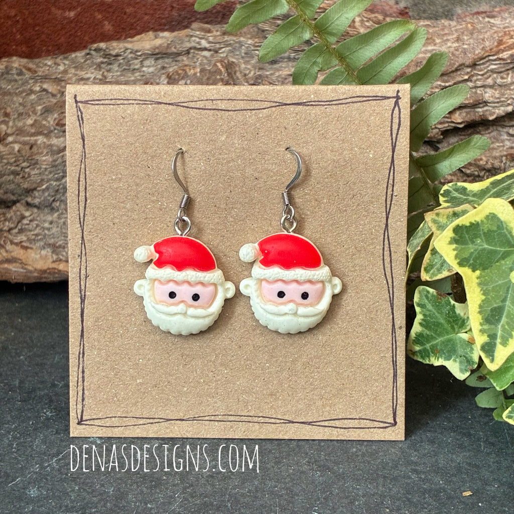 Christmas Santa earrings