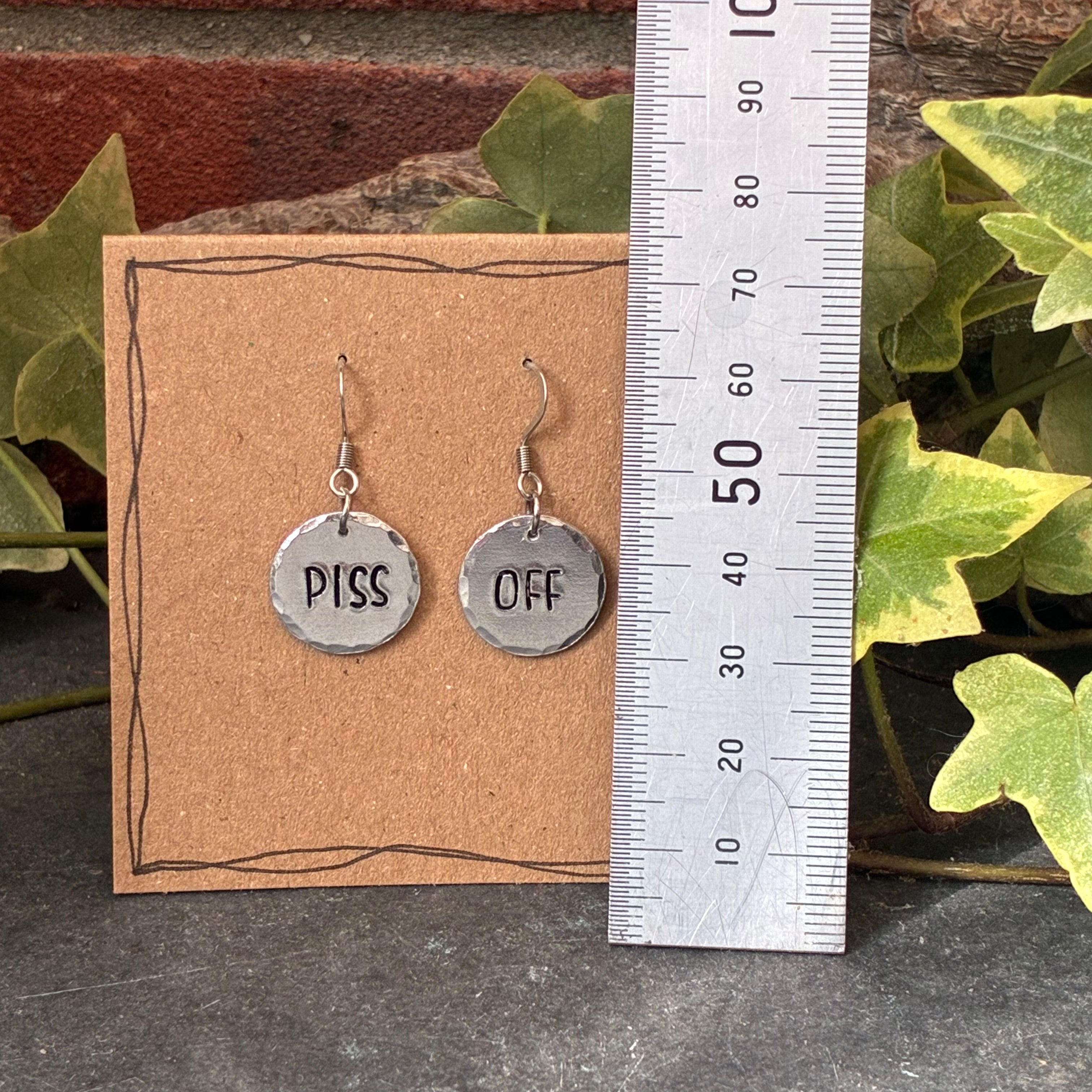 P**s Off Sweary earrings