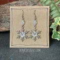 Christmas snowflake earrings