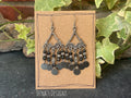 Chandelier black earrings
