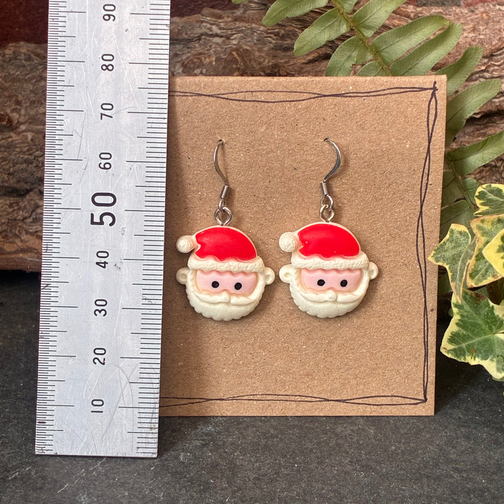 Christmas Santa earrings