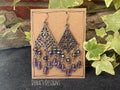 Chandelier sparkling earrings