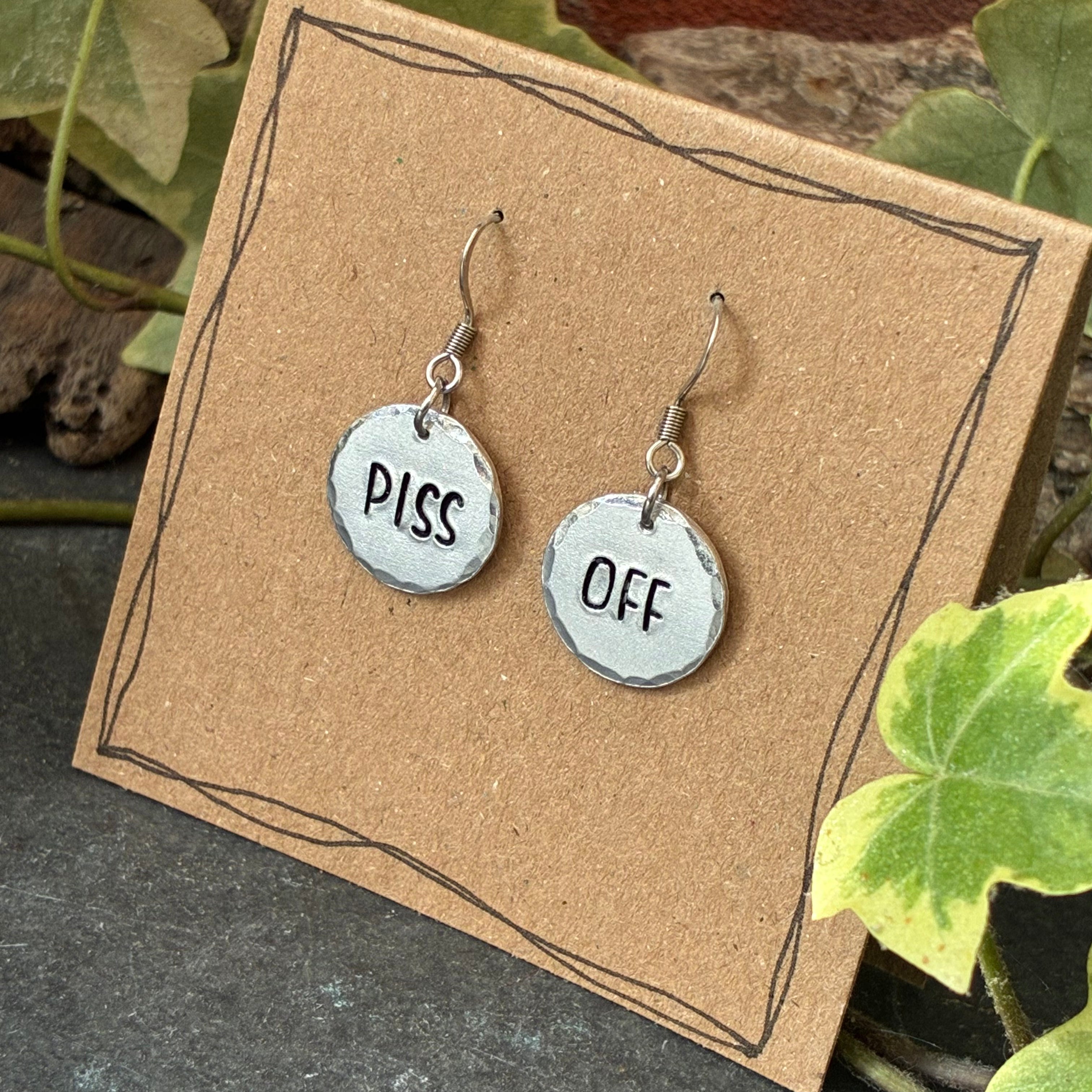 P**s Off Sweary earrings