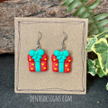Christmas present earrings