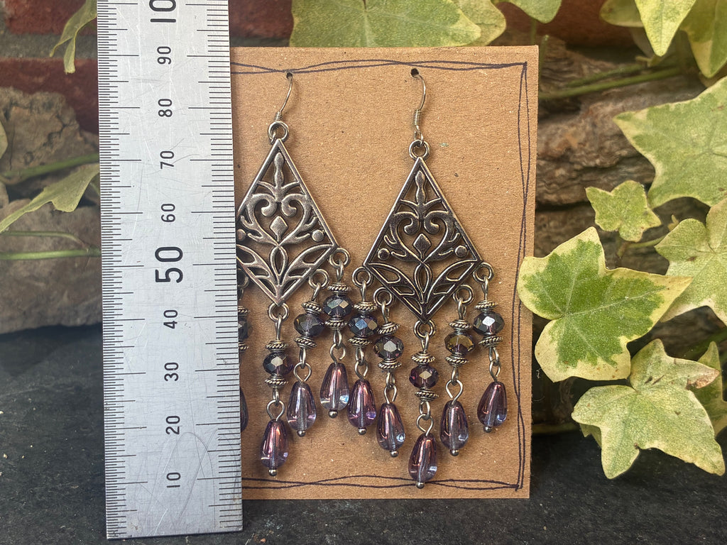 Chandelier sparkling earrings