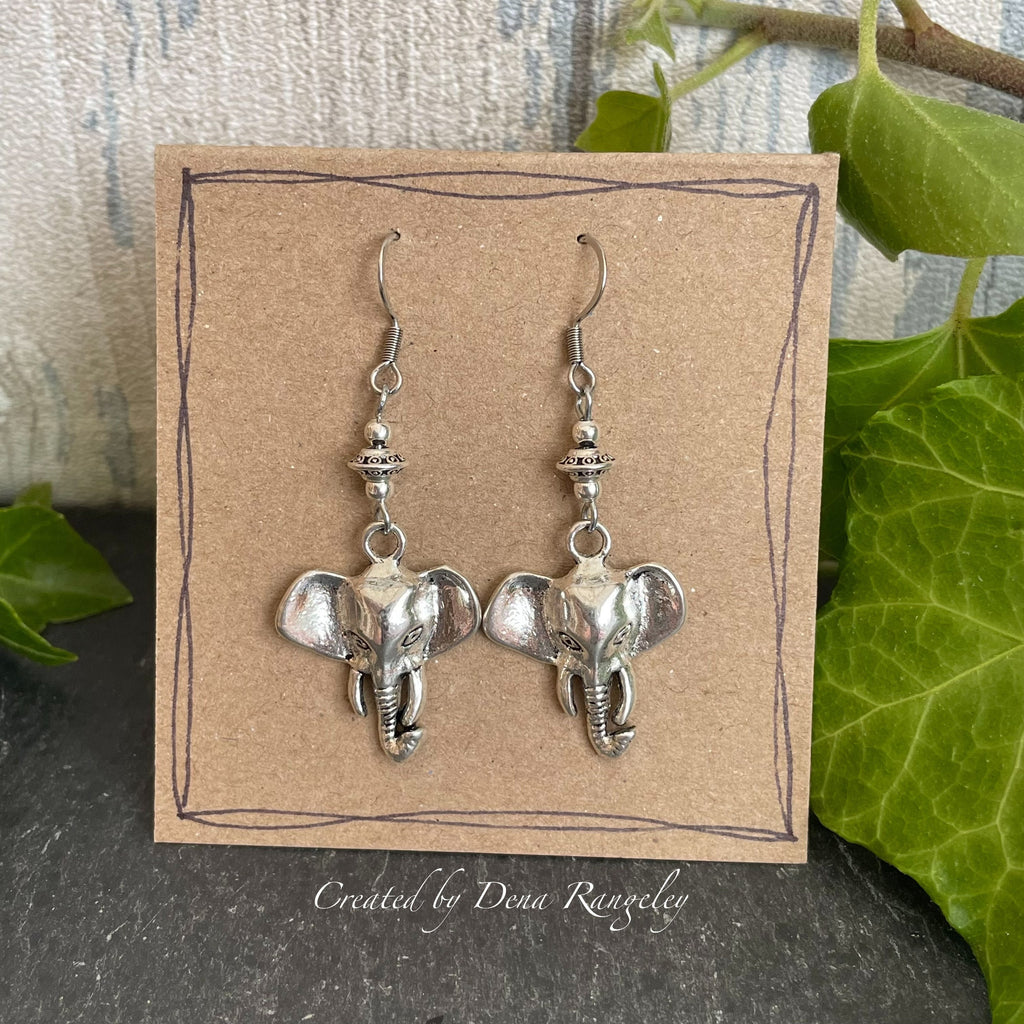 Elephant earrings. #134