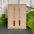 Magnetic hematite earrings #123