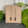 Magnetic hematite earrings #130