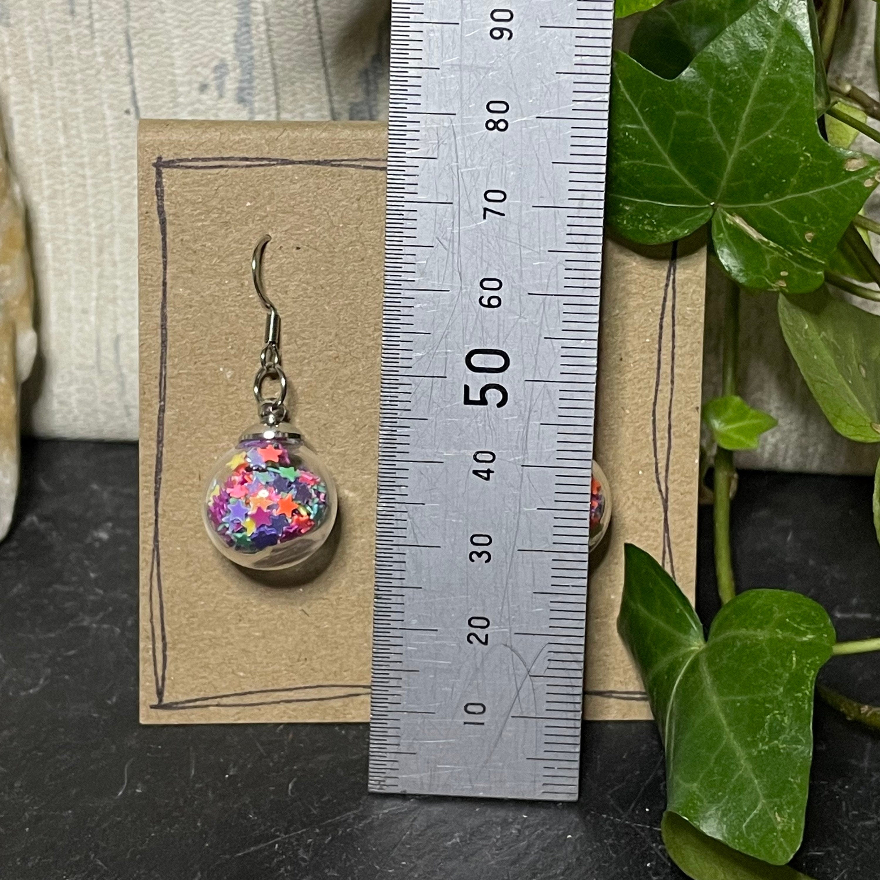 Bauble earrings, star earrings #25