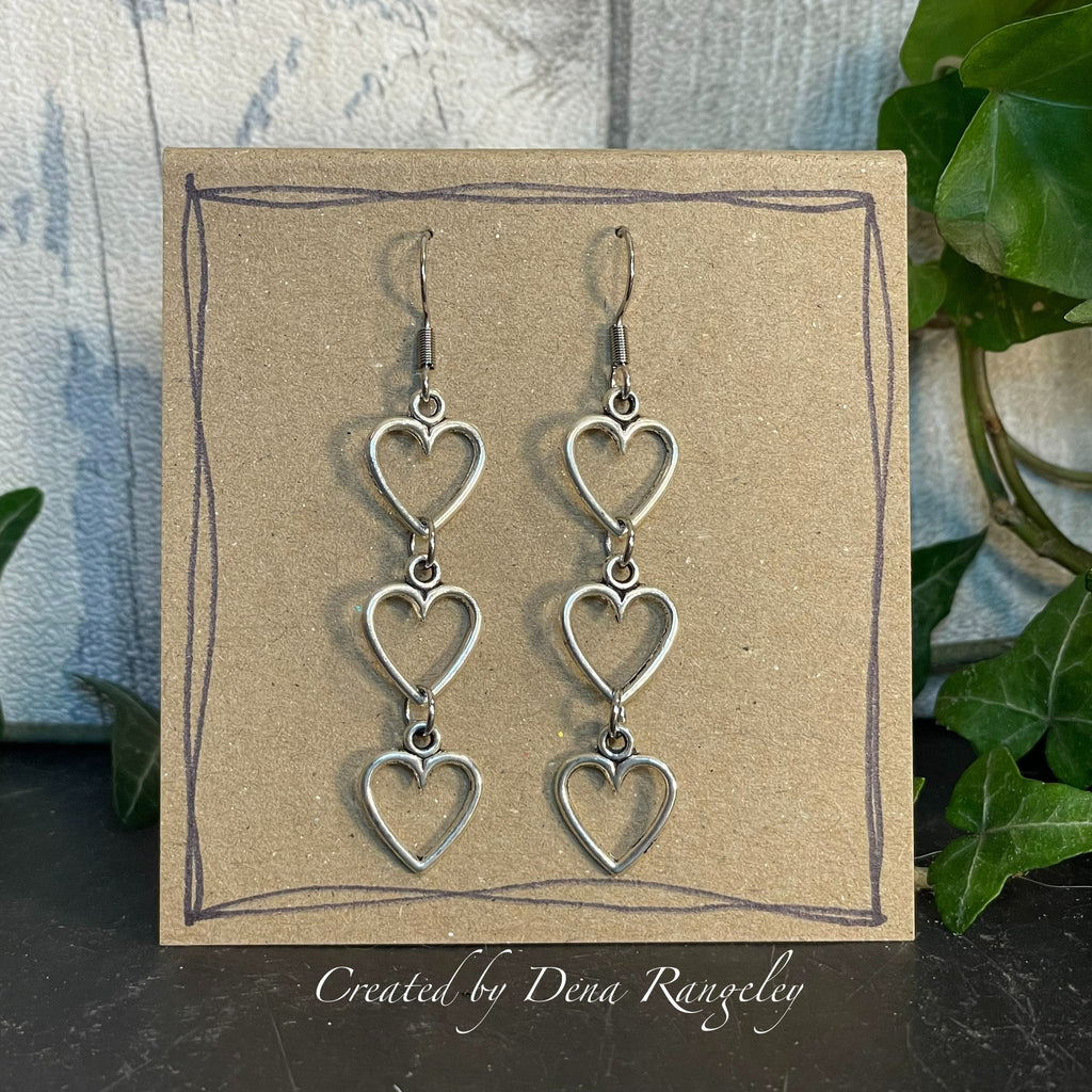 String of hearts earrings #28