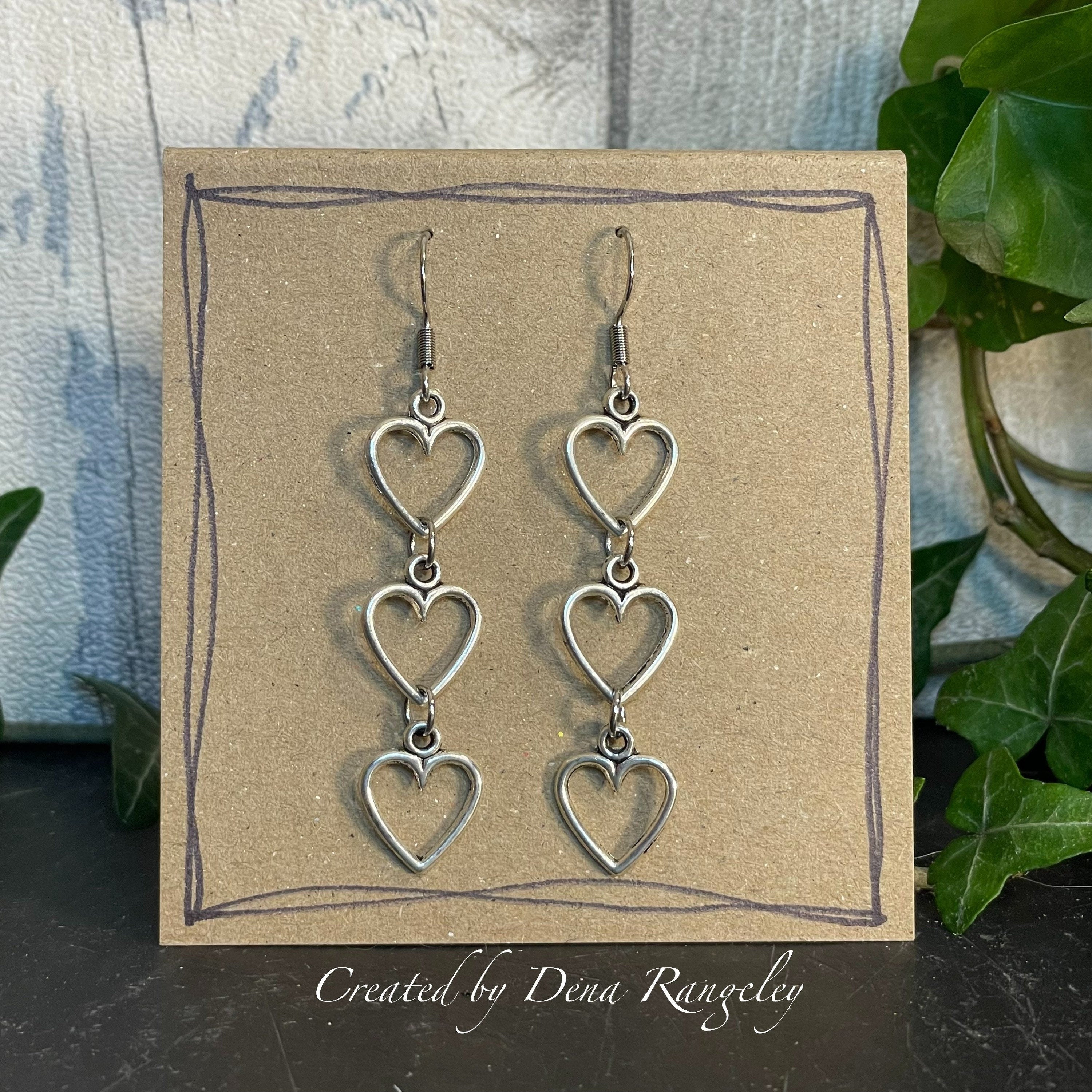 String of hearts earrings #28
