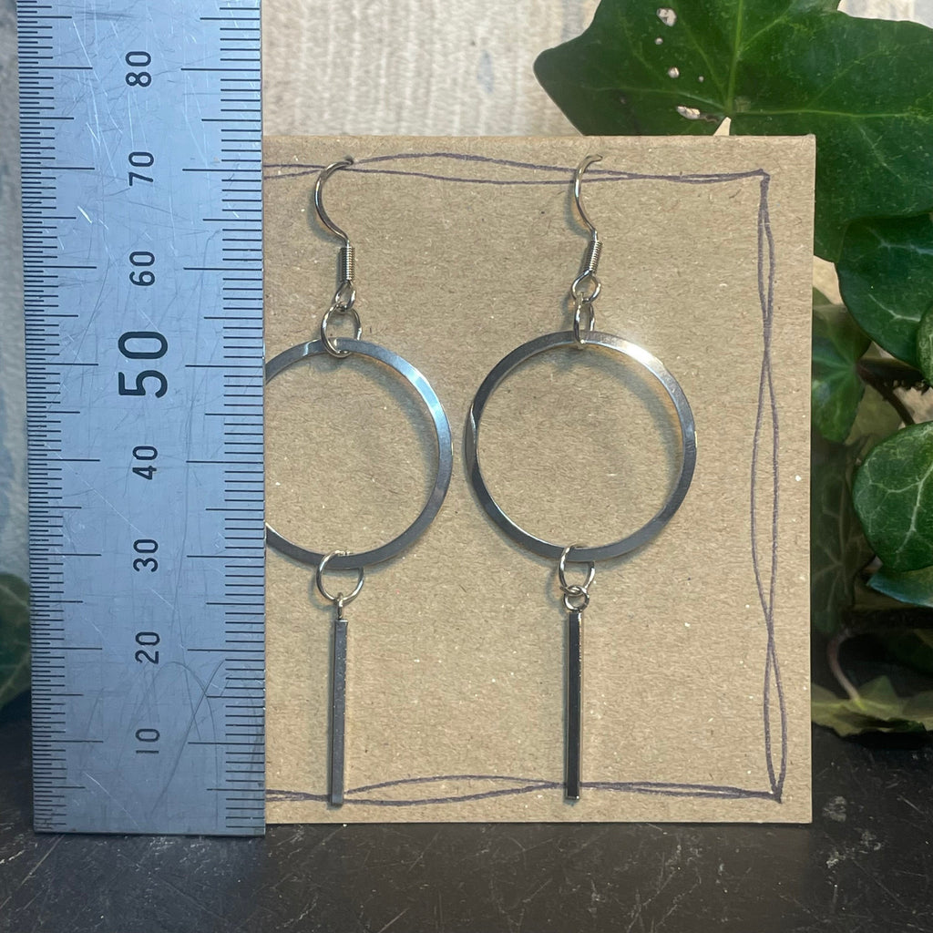 Stainless steel geometrical earrings #87