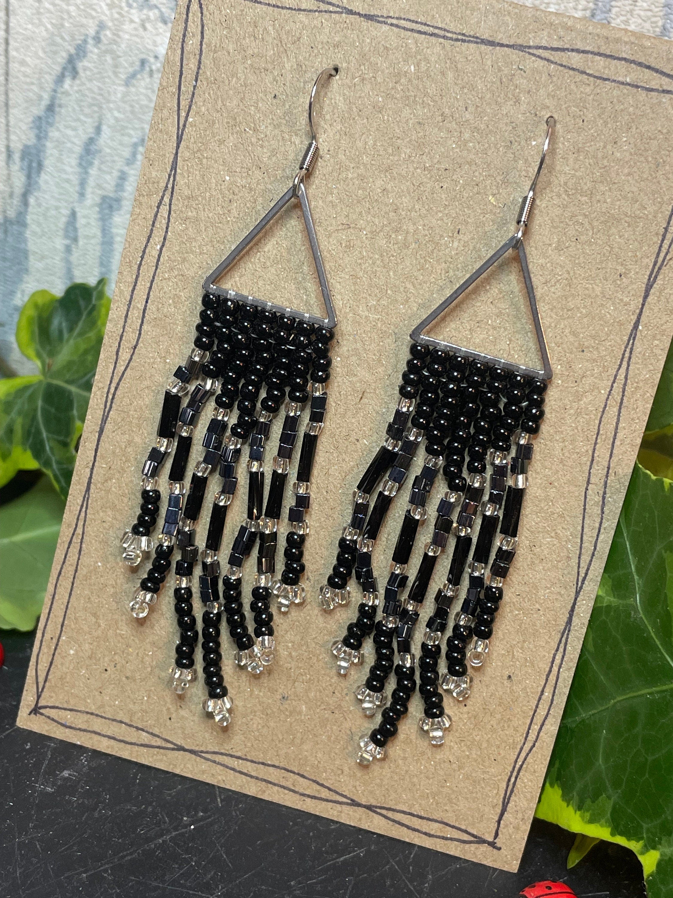 Beaded earrings #67