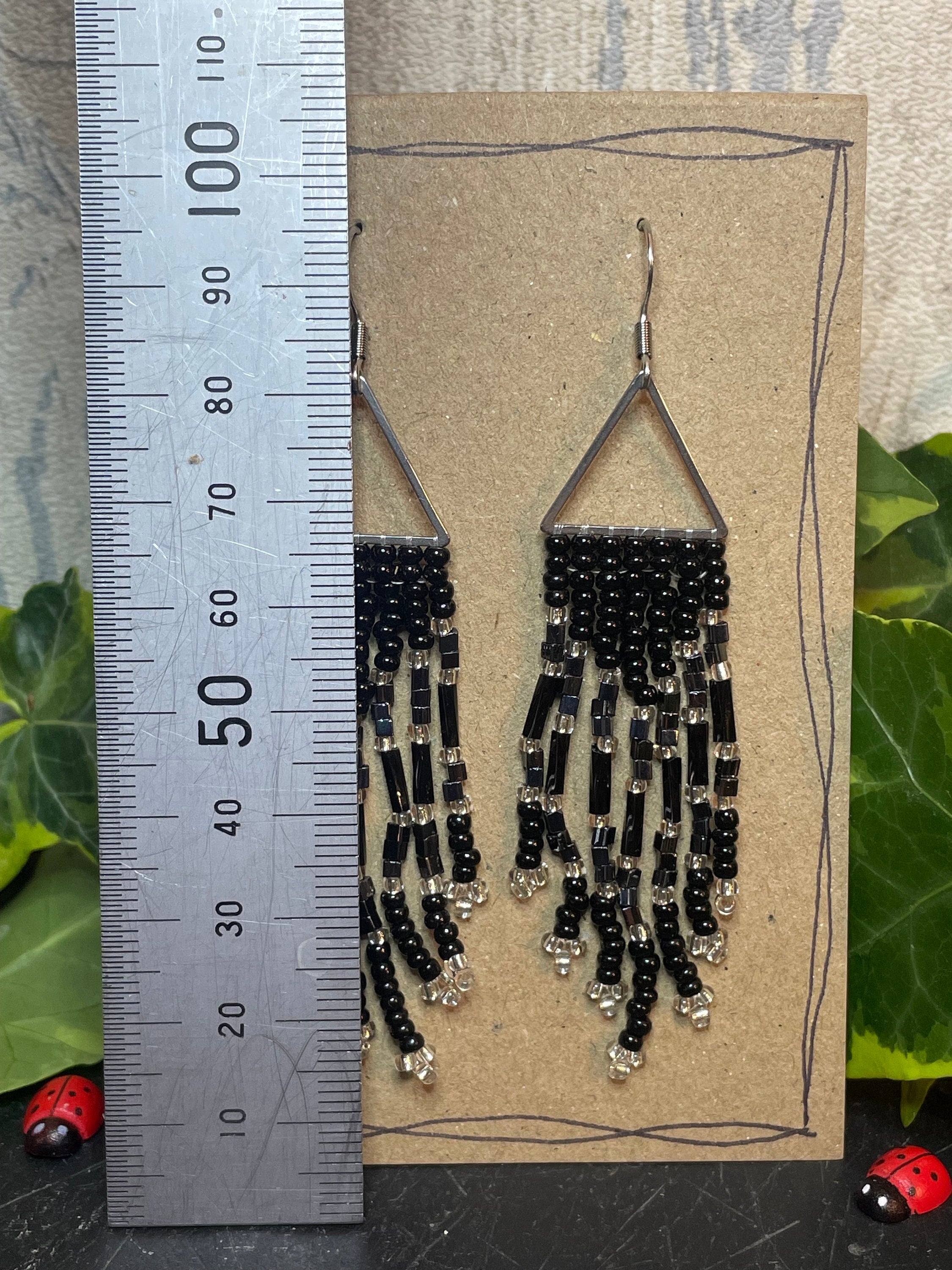 Beaded earrings #67