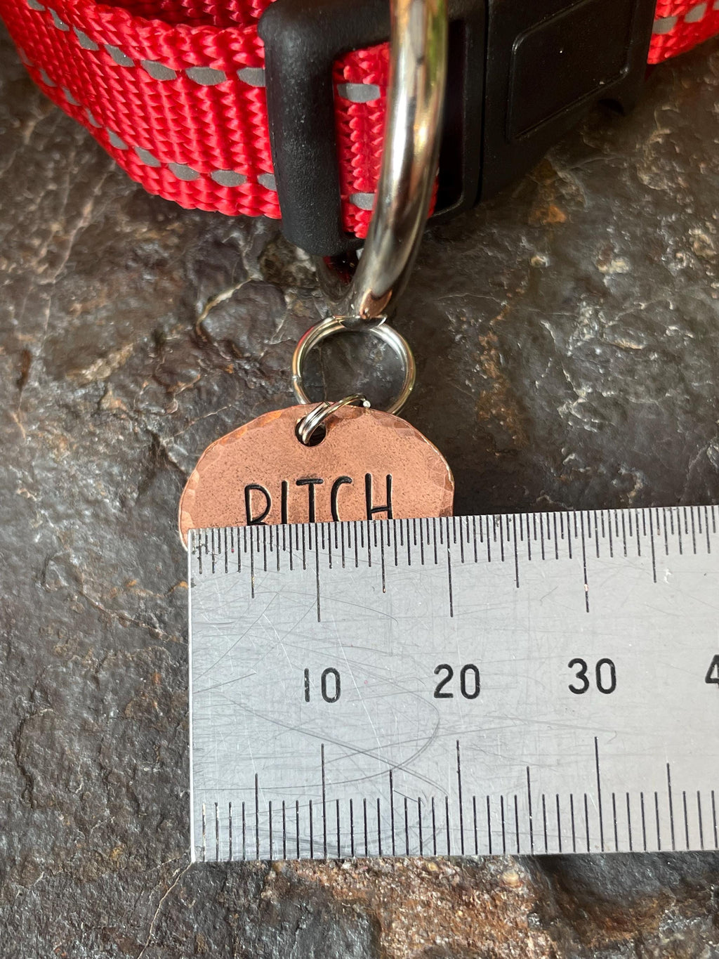 Bitch dog tag. Novelty dog tag. Bitch charm