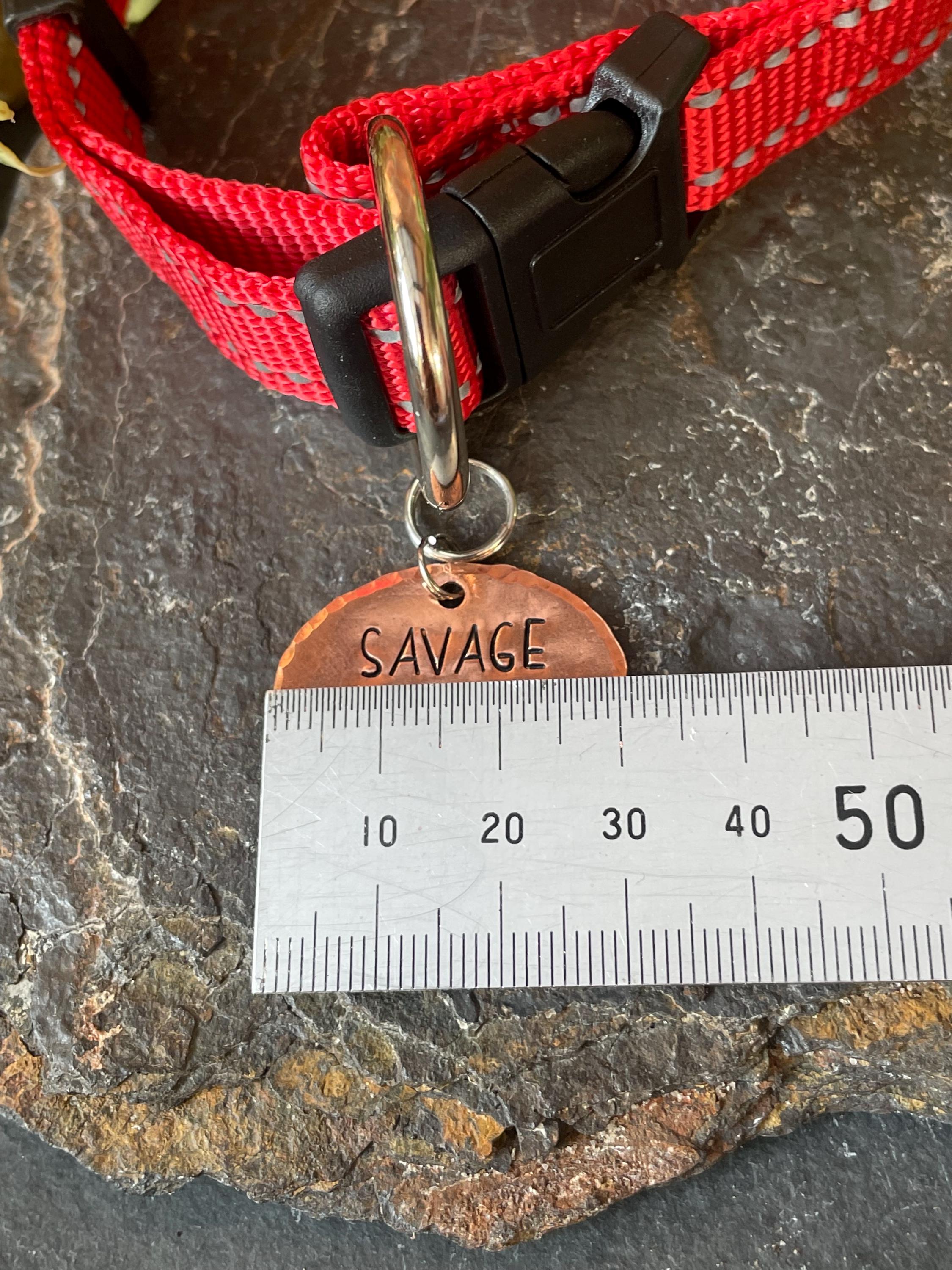 Savage bitch tag. Novelty dog tag. Savage bitch charm