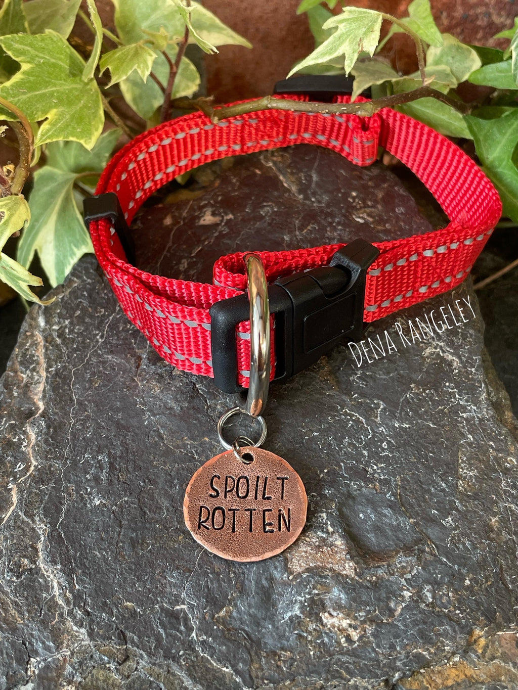 Spoilt rotten. Novelty dog tag. Spoilt rotten charm