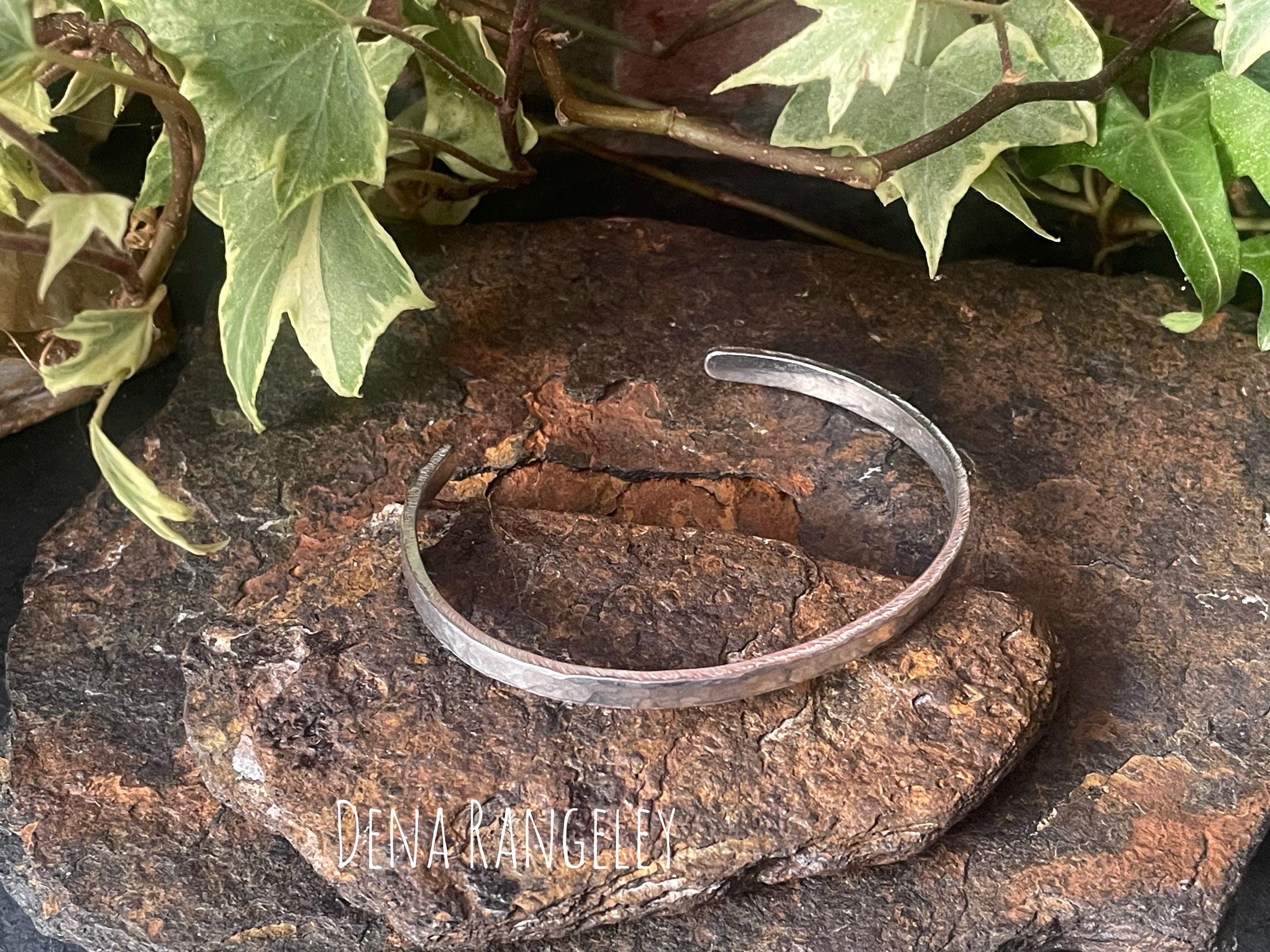 Hand stamped cuff bracelet. Hammered cuff bracelet. Aluminium cuff bracelet. Hammered bracelet. Textured bracelet