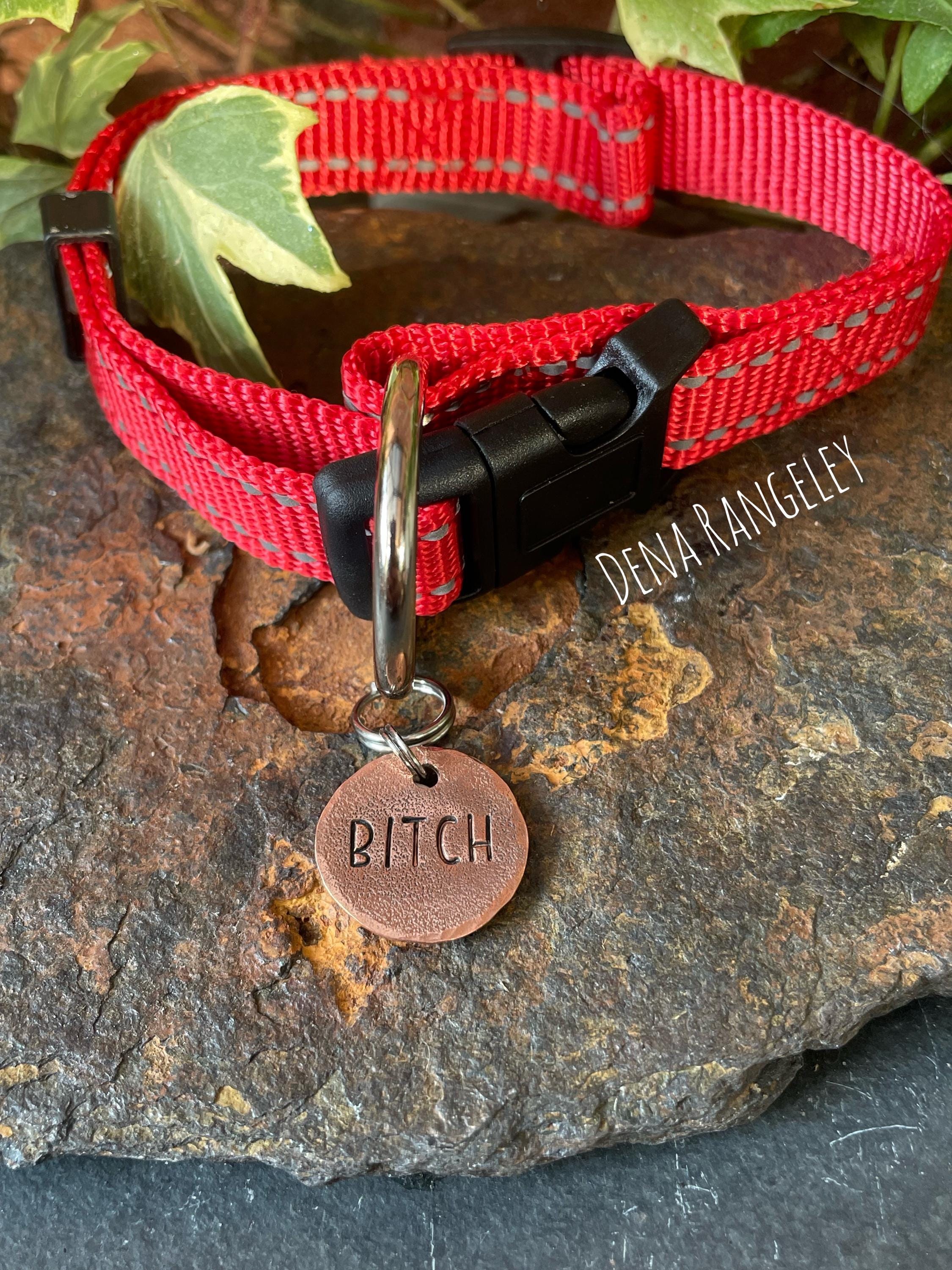 Bitch dog tag. Novelty dog tag. Bitch charm