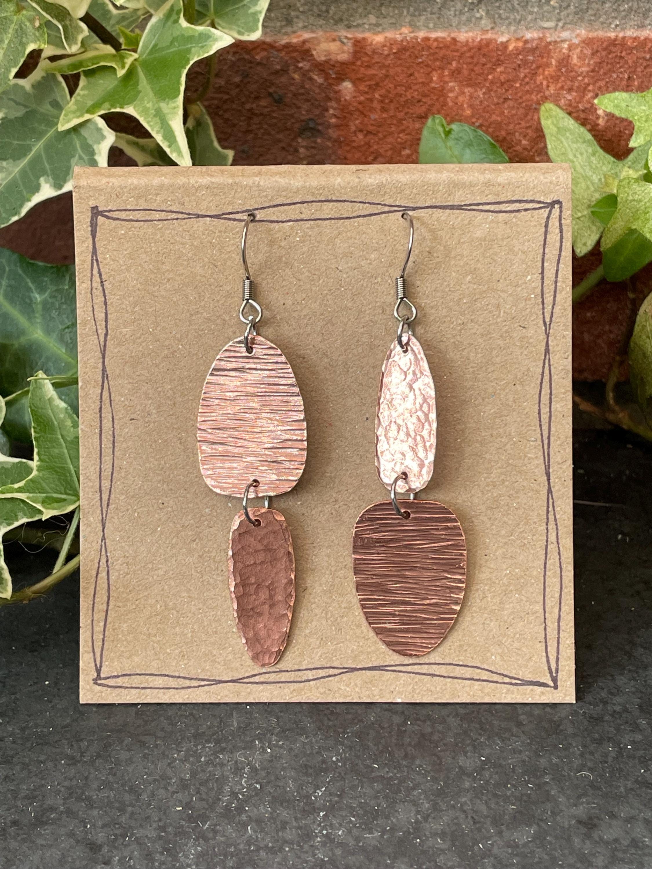Copper earrings #9