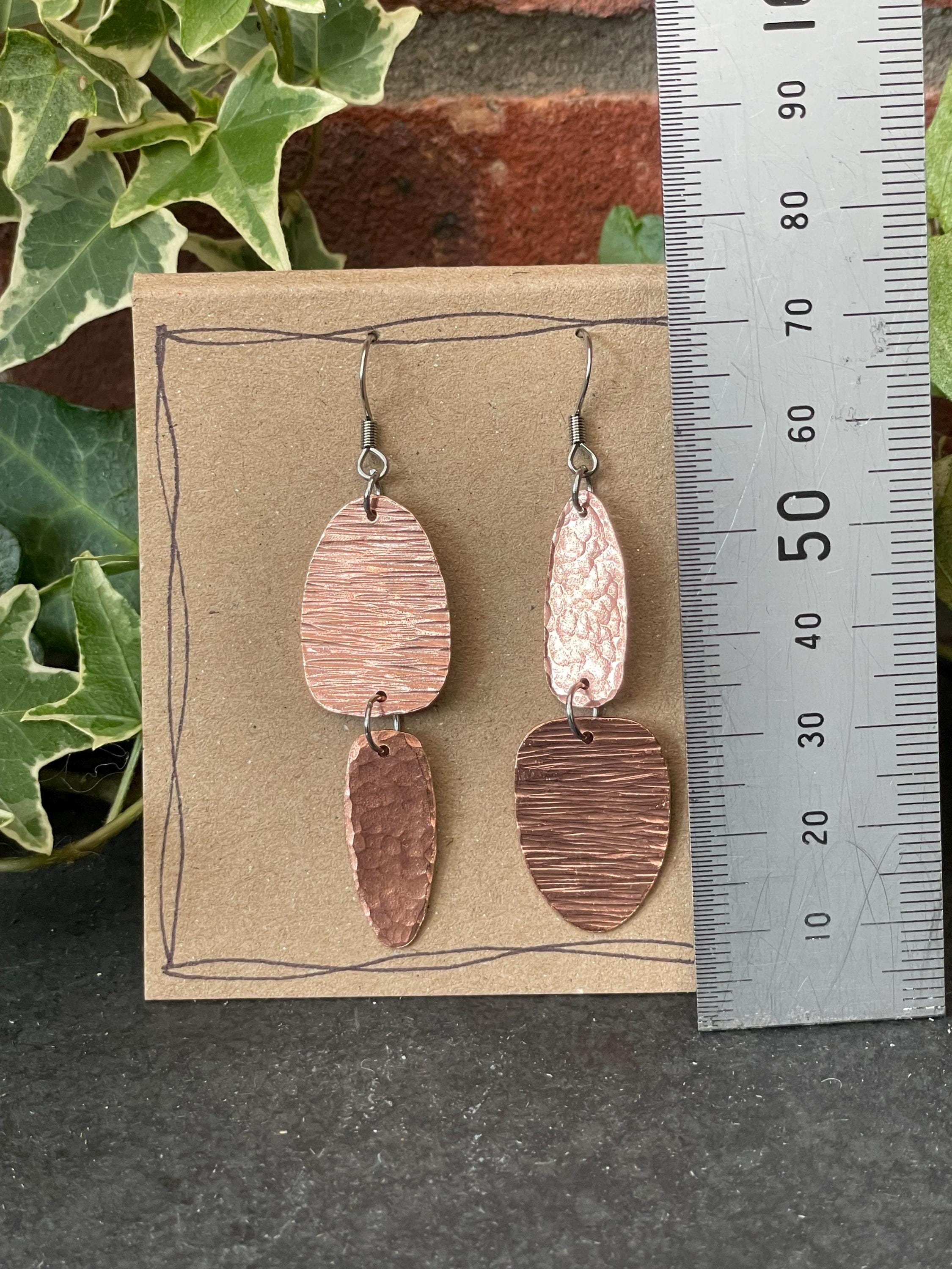 Copper earrings #9