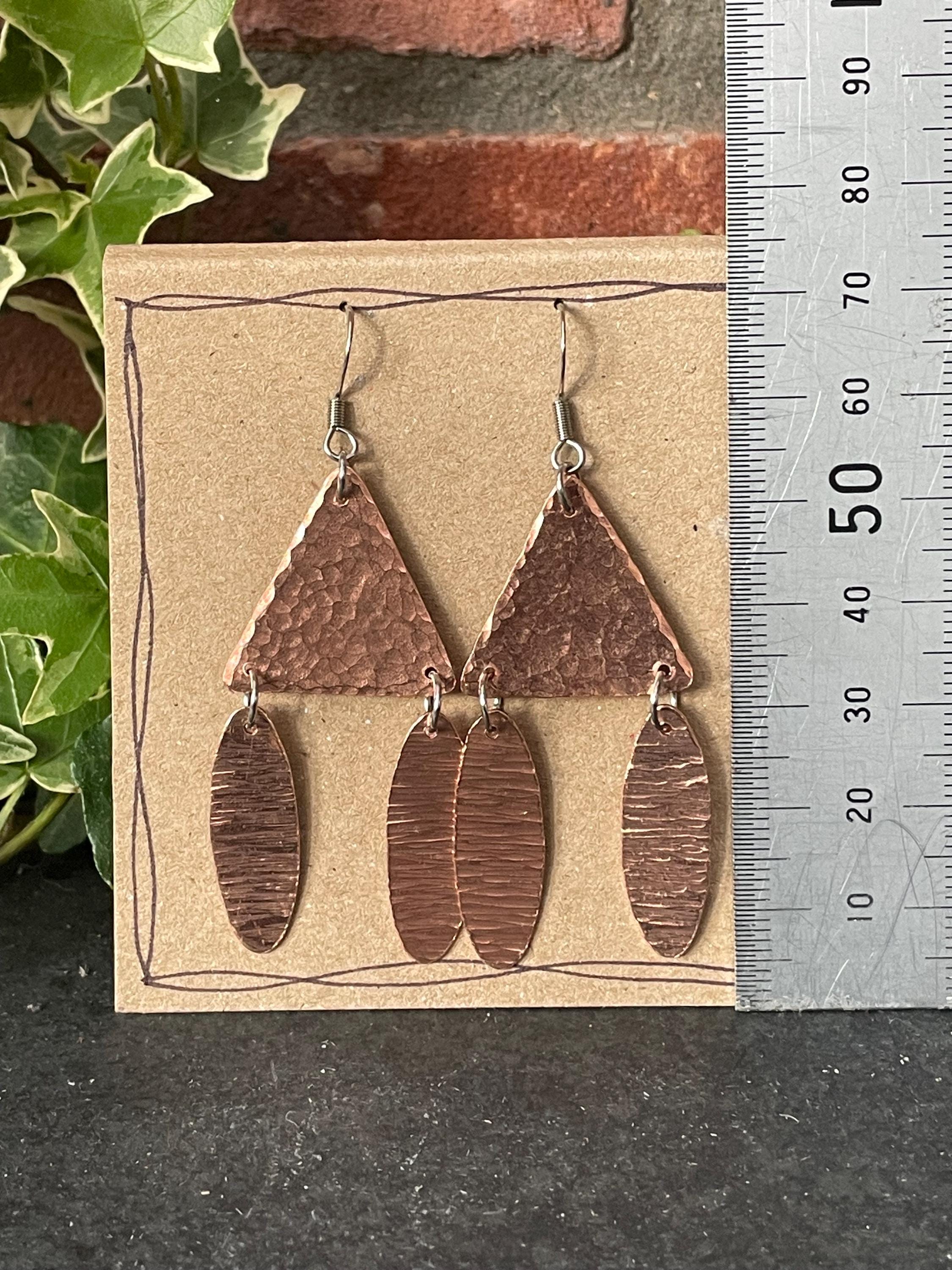 Copper earrings #159