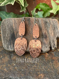 Copper earrings #21