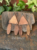 Copper earrings #159