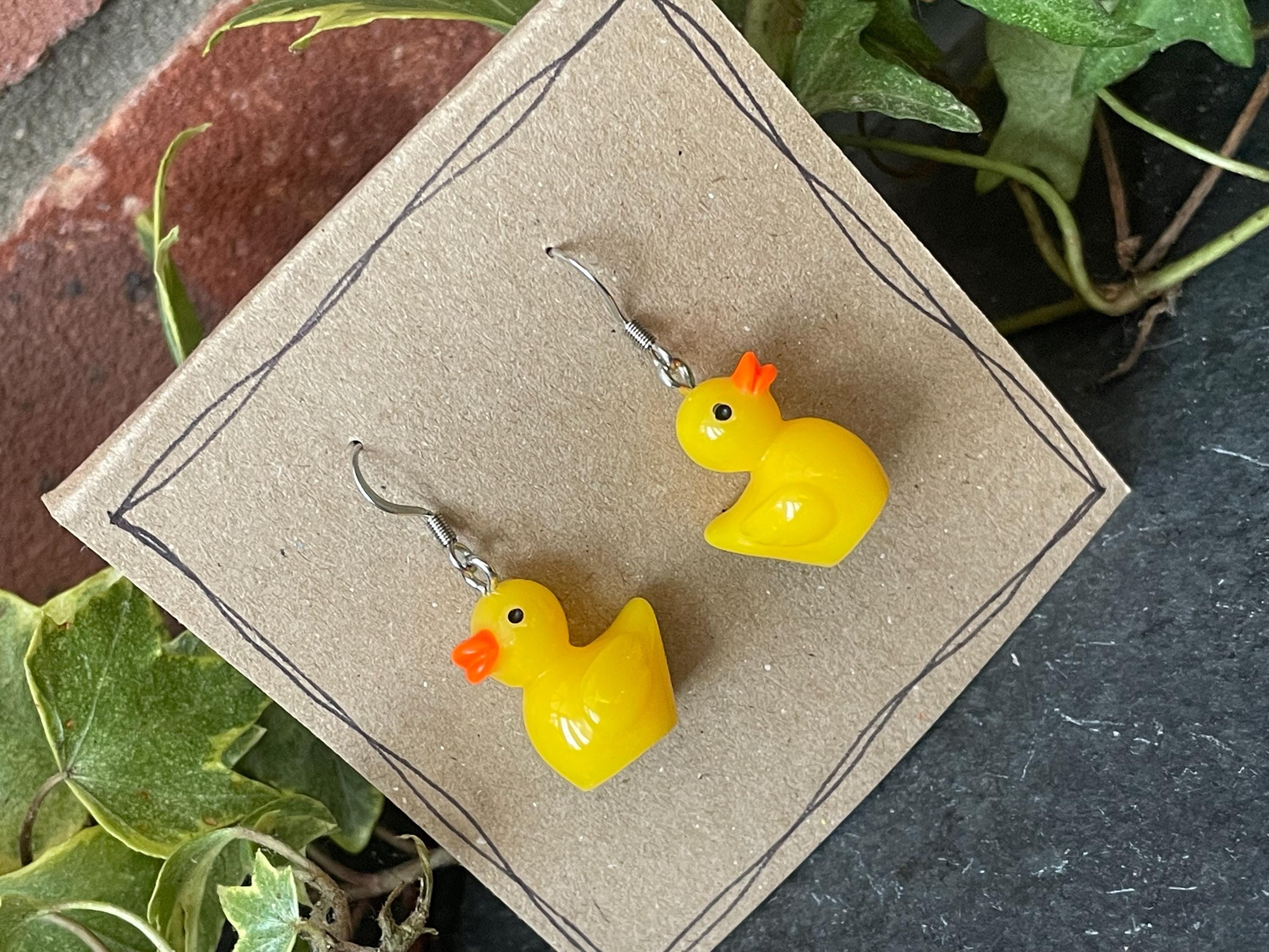 Novelty duck earrings. #141