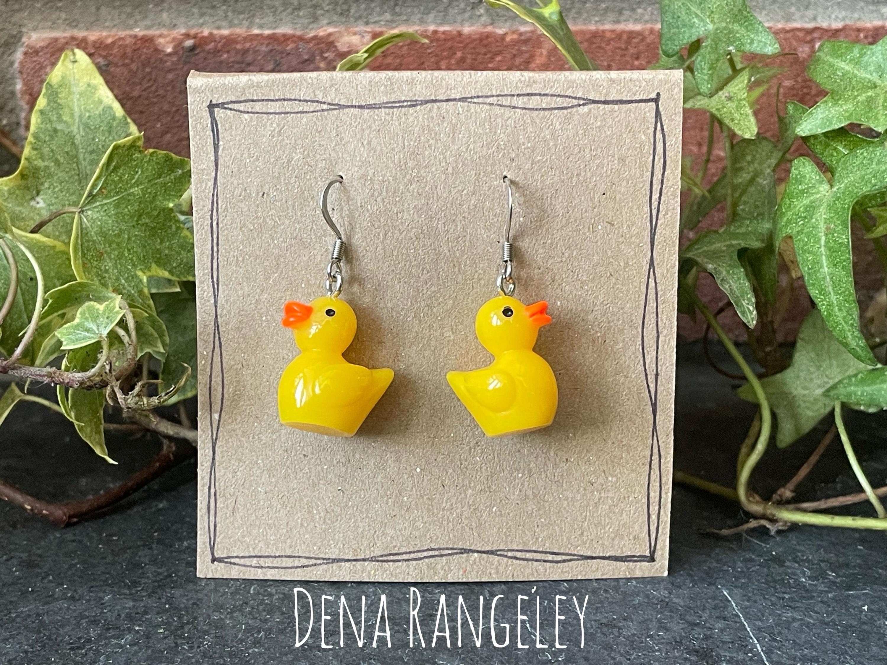 Novelty duck earrings. #141