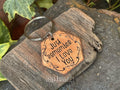 Just remember I love you, inspirational keyring, hand stamped keyring, copper keyring