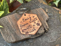 Every dream starts with a wish, inspirational keyring, hand stamped keyring, copper keyring