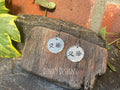 Cute bee earrings, hand stamped earrings. Stainless steel earrings #194