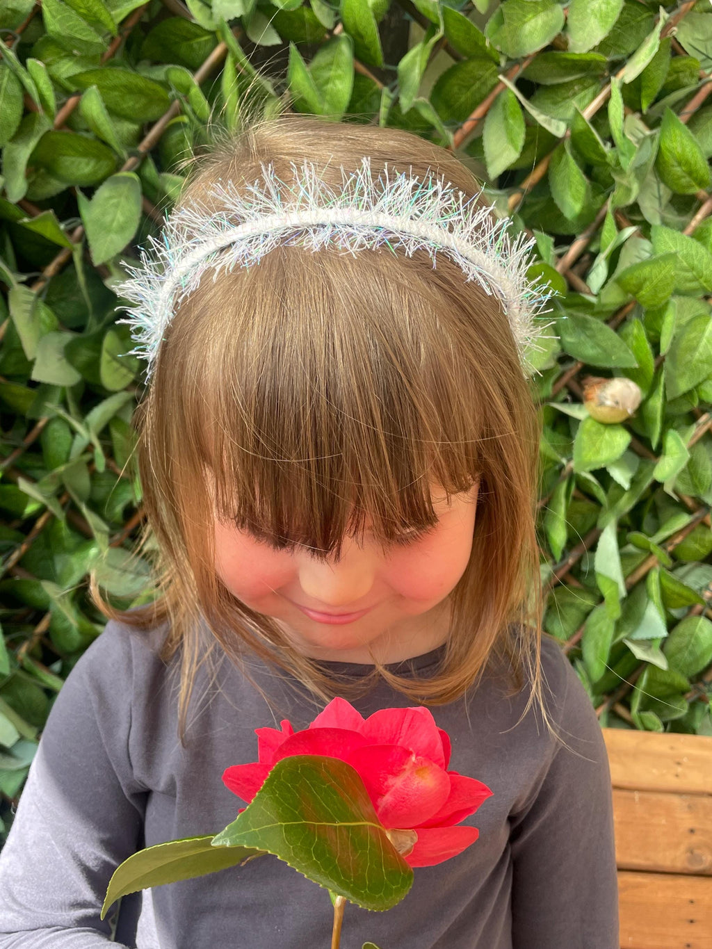 Tinsel hairbands. Tinsel headbands. Sparkle headbands.