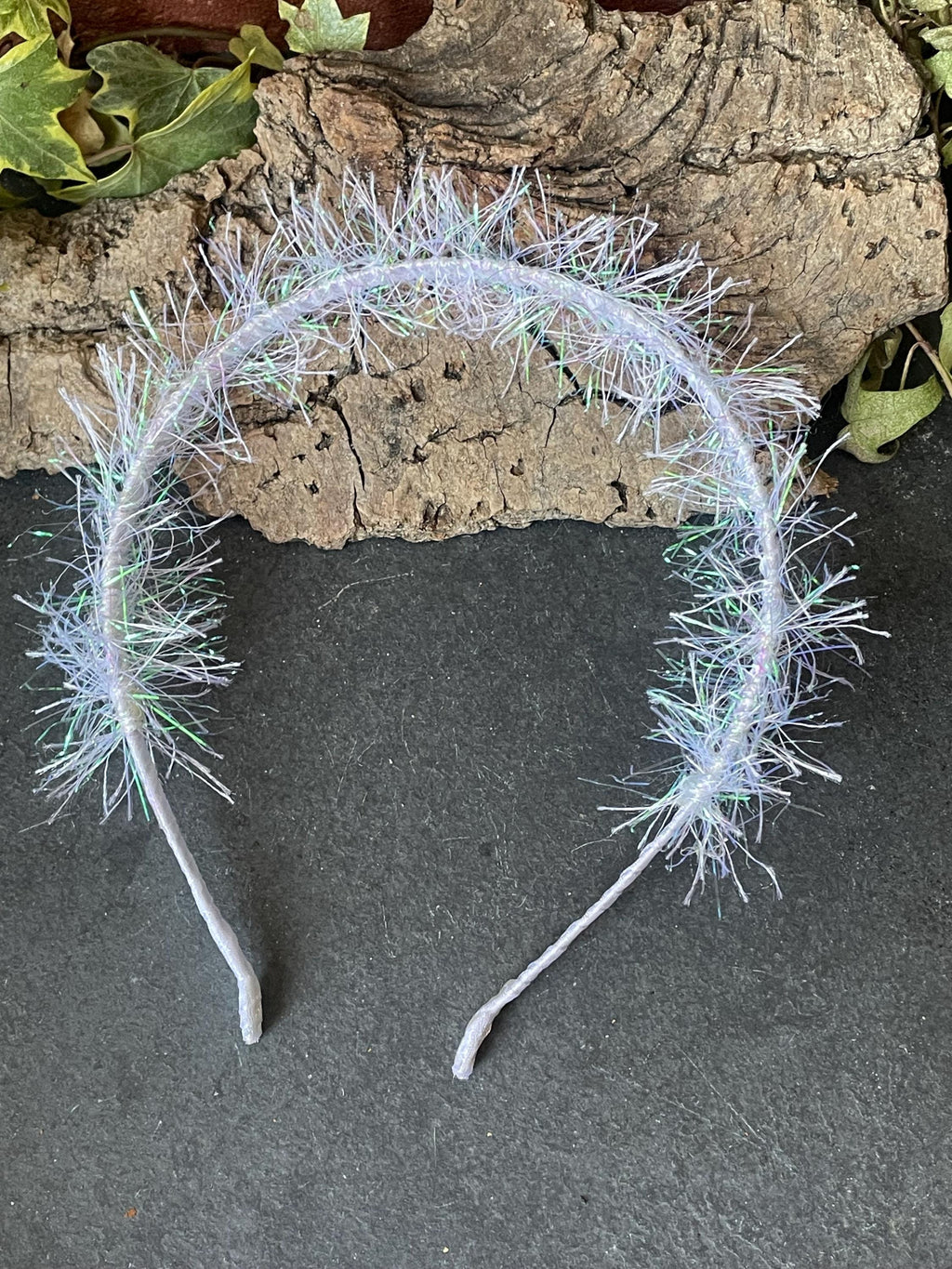 Tinsel hairbands. Tinsel headbands. Sparkle headbands.