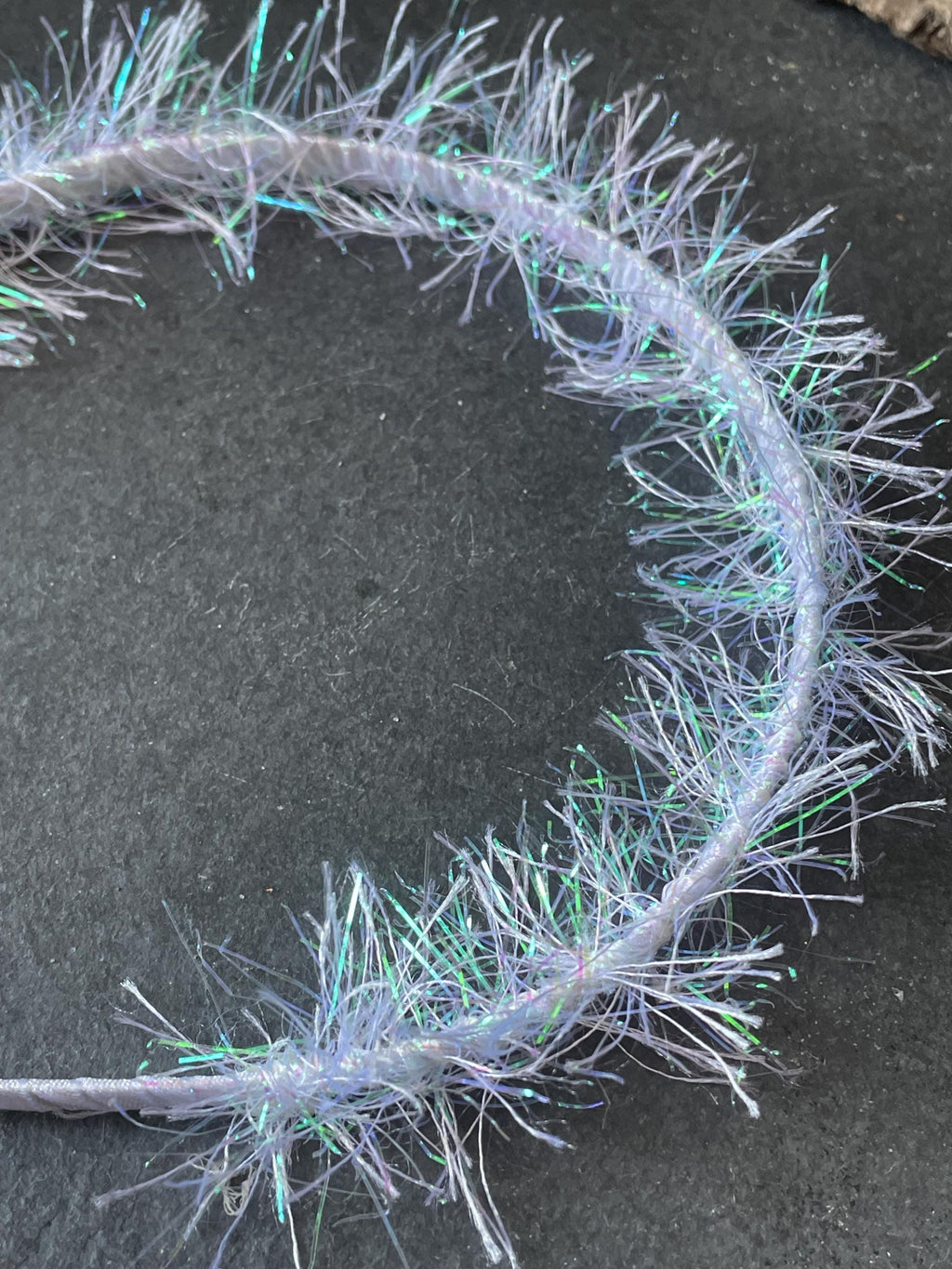 Tinsel hairbands. Tinsel headbands. Sparkle headbands.