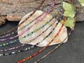 Seed bead necklace. Seed bead choker. Seed bead bracelet.