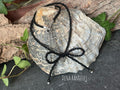 Seed bead necklace. Seed bead choker. Bow necklace. Bow choker necklace