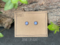 Coloured stud earrings. Stainless steel earrings.